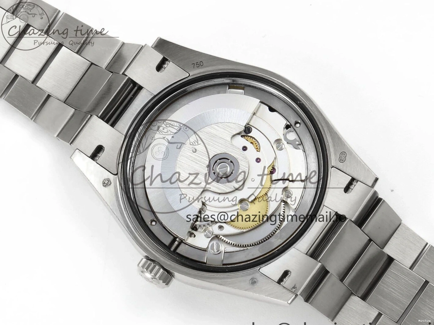 MiroTime 0214 Day Date 36 YG 128236 KF 1:1 Best Edition Ice Blue Crystal Dial on President Bracelet A2836 (Gain Weight) Modern 500